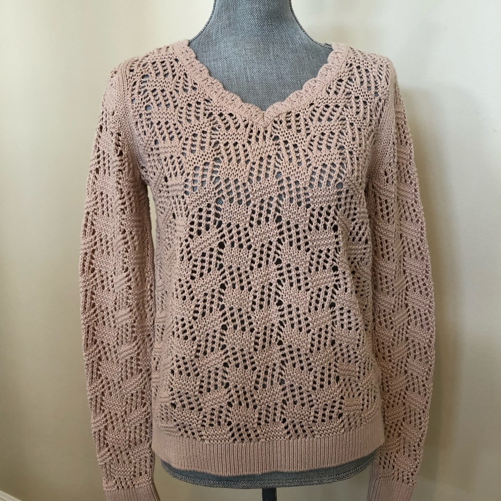 Loft open weave sweater